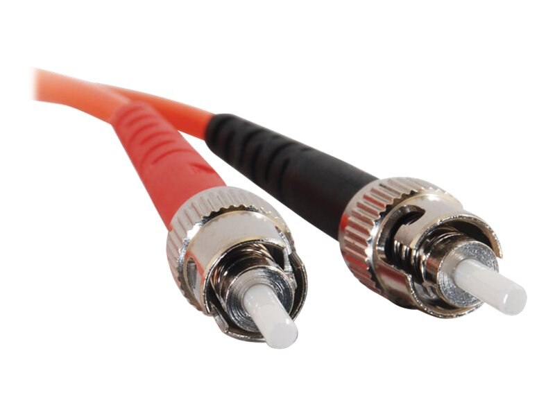 C2G/Cables to Go 13582 ST/ST Duplex 62.5/125 Multimode Fiber Patch Cable 8 Meters, Orange 