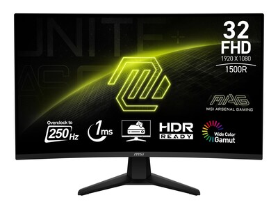 MSI 31.5 MAG 32C6X Full HD LED-LCD Curved Monitor, MAG32C6X                      , 41912549, Monitors
