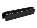 StarTech.com 2U Server Rack Cable Management Panel with Cover, CMDUCT2U, 17904567, Rack Cable Management