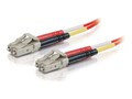 C2G Fiber Patch Cable, LC-LC, 62.5 125, Duplex, Multimode, Red, 1m, 37256, 9110257, Cables
