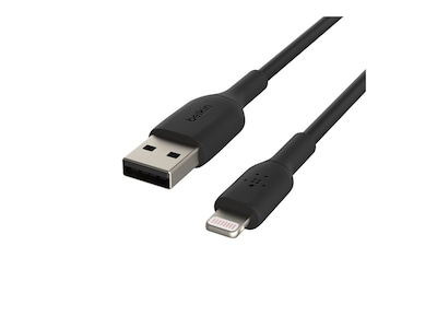 Belkin 12W 480Mbps USB-A to Lightning M M PVC Cable, Black, 6 , CAA001BT0MBK, 41386830, Cables Belkin 12W 480Mbps USB-A to Lightning M M PVC Cable, Black, 6 , CAA001BT0MBK, 41386830, Cables