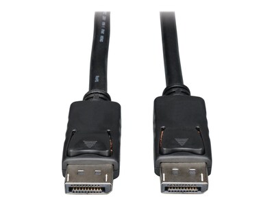 Tripp Lite DisplayPort M M 4K x 2K Monitor Cable with Latches, Black, 3ft, P580-003, 12420299, Cables