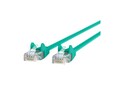 Belkin CAT6 RJ-45 M M UTP 24AWG Snagless Molded Ethernet Patch Cable, Green, 6ft, A3L980-06-GRN-S, 5085251, Cables