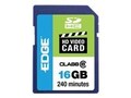 Edge 16GB SDHC HD Video Card, Class 6, PE222604, 10041228, Memory - Flash