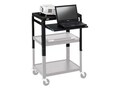 Bretford Manufacturing Adjustable AV Cart Retrofit Kit, Black, 2642NSKIT-BK, 9098711, Furniture - Miscellaneous