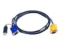 Aten PS 2 to USB Intelligent KVM Cable, 19ft, 2L5206UP, 7556010, Cables