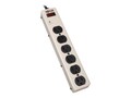 Tripp Lite Surge Suppressor, 6 outlet, 450 joule, 6ft Cord (PM6SN1), PM6SN1, 462392, Surge Suppressors