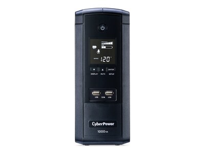 CyberPower 1000VA 120V AVR LCD UPS (10) 5-15R Outlets (BRG1000AVRLCD), BRG1000AVRLCD, 17840170, Battery Backup/UPS