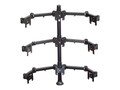 Premier Mounts 3 Triple Display Arms on 42 Tube with Grommet Base for 10-22 Displays, MM-AH429, 36471331, Stands & Mounts - Desktop Monitors