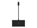 Belkin 4-Port USB-C Hub and Docking Station w  USB-C to 1xUSB-A, 1xEthernet, 1xVGA, 1xHDMI - Black, AVC005BK-BL, 38349890, Adapters & Port Converters