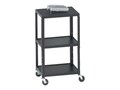 Bretford Manufacturing Adjustable AV Cart with 5 Casters and 2-Outlet Electrical Unit, 27-43, A2642-E5, 7763203, Furniture - Miscellaneous