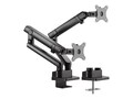 Amer Networks DUAL MONITOR ARTICULATING MNT MNT BLK CLAMP GROMMET TWO MNTRS 32IN, HYDRA2B, 41421429, Stands & Mounts - Desktop Monitors