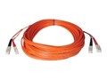 Tripp Lite Fiber Optic Cable, SC-SC, 50 125, Duplex Multimode, 50m, N506-50M, 454643, Cables
