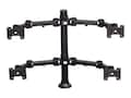 Premier Mounts (2) Dual Display Arms on 28 Tube with Grommet Base, Black, MM-AH284, 31097183, Stands & Mounts - Desktop Monitors