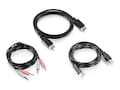 TRENDnet DisplayPort, USB, and Audio KVM Cable Kit, 6ft, TK-CP06, 36759262, Cables