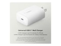 Belkin 25W USB-C Portable Wall Charger, PD PPS Fast Charging, White, WCA004DQWH, 41224158, AC Power Adapters (external)