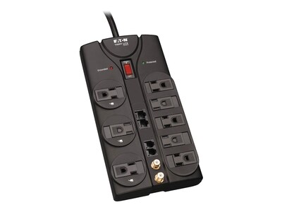 Tripp Lite Protect It! Surge Suppressor (8) Outlets, (3) Transformer, 3240 Joules, TLP810NET, 223877, Surge Suppressors