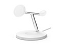 Belkin 15W 3-in-1 Wireless MagSafe Charging Stand for iPhone, Apple Watch, Airpods - White, WIZ017TTWH, 41535683, Battery Chargers