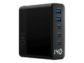 4Xem 140W GAN PD CHARGER 2 X USB-A, 4XGAN016140WB, 41589840, Power Cords
