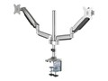 Siig Aluminum Mechanical Spring Slim Monitor Arm - Dual, CE-MT2X11-S1, 37522110, Stands & Mounts - Desktop Monitors