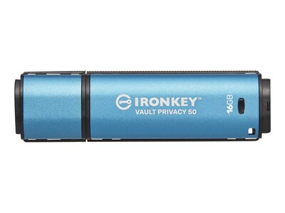 Kingston 16GB IronKey Vault Privacy 50 Hardware-encrypted Flash Drive, IKVP50/16GB, 41487634, Flash Drives