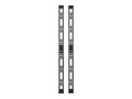 Tripp Lite 45U Vertical Cable Management Bars, SRVRTBAR45, 18519193, Rack Cable Management