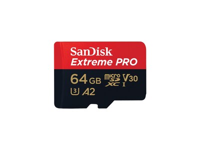 SanDisk 64GB Extreme PRO microSDXC UHS-I Card, SDSQXCU-064G-GN6MA, 41690302, Memory - Flash