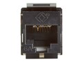 Black Box CAT6A Keystone Jack - Unshielded, RJ45, Black, C6AJA70-BK-R2, 37181917, Premise Wiring Equipment Black Box CAT6A Keystone Jack - Unshielded, RJ45, Black, C6AJA70-BK-R2, 37181917, Premise Wiring Equipment
