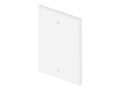 UNC Wall Plate, Blank, Single Gang, White, WP-BLANK-WHT, 20078542, Premise Wiring Equipment