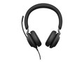 Jabra Evolve2 40 SE USB-A UC Stereo Headset   , 24189-989-999, 41638116, Headsets (w/ microphone)