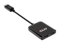Club 3D 4K60Hz DisplayPort 1.4 to HDMI M F Dual Monitor MST Hub, CSV-7200H                     , 41880045, Video Converters, Extenders & Splitters