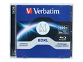 Verbatim 4x 100GB M-DISC BDXL Branded Surface Disc (Jewel Case Box), 98912, 30905185, DVD Media