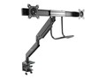 StarTech.com Slim Full Motion Adjustable Desk Mount Dual Monitor Arm with USB & Audio for Displays up to 32, ARMSLIMDUAL2USB3, 41047094, Stands & Mounts - Desktop Monitors