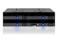 Icy Dock flexiDOCK MB014SP-B R1 Refined Tray-less 4 Bay 2.5 SATA SAS SSD HDD Hot-Swap Enclosure for 5.25 Bay, MB014SP-B R1                  , 41880253, Drive Mounting Hardware