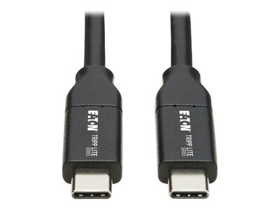Tripp Lite USB 2.0 Type C M M Hi-Speed Cable with 5A Rating, Black, 2m, U040-C2M-C-5A, 37733700, Cables