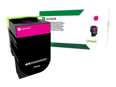 Lexmark Magenta 801XM Extra High Yield Return Program Toner Cartridge, 80C1XM0, 14908925, Toner and Imaging Components - OEM