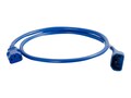 C2G Power Cord C14 to C13 18 3 SJT, Blue, 3ft, 17486, 32998899, Power Cords