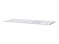 Apple USB-C Magic Keyboard w  Touch ID & Numeric Keypad for Mac w  Apple silicon - US English - White Keys, MJM64LL/A, 42185973, Keyboards & Keypads