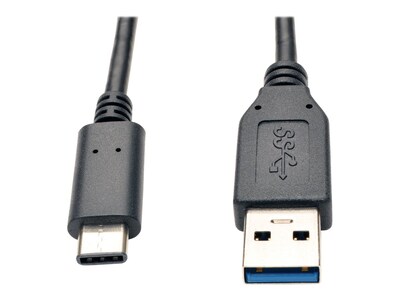 Tripp Lite USB 3.1 Type C to USB Type A M M Cable, Black, 3ft, U428-003, 26275070, Cables