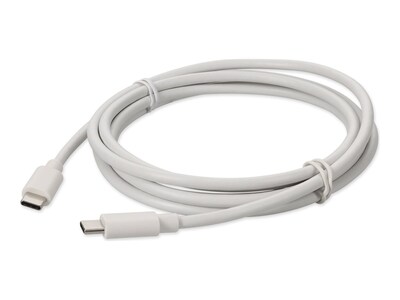 AddOn USB 3.1 Type (C) Male to USB 3.1 Type (C) Male Adapter Cable, White, 2m, USBC2USBC2MW-AA, 41541259, Cables