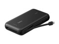 Belkin 30W 2-port 1xUSB-A 1xUSB-C 20K mAh Power Bank w  Integrated USB-C Cable - Black , ENA013FQBK                    , 42008284, Batteries - Other