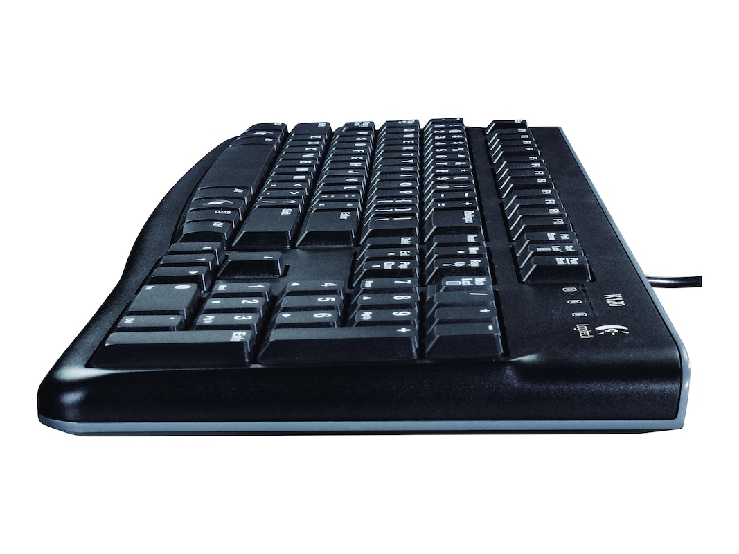 meditativ juni sammensværgelse Logitech K120 Corded Keyboard, USB, Black (920-002478)