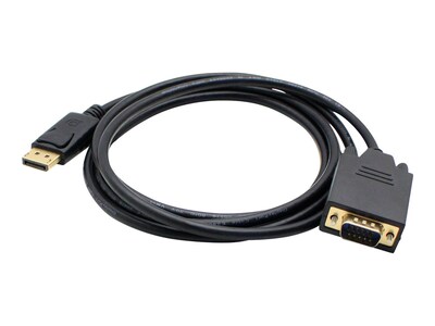 AddOn DisplayPort to VGA M M Cable, Black, 3ft, DISPORT2VGAMM3B, 18129128, Cables