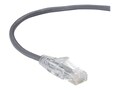 Black Box CAT6 28AWG 250MHz UTP Slim-Net Patch Cable, Gray, 5ft, C6PC28-GY-05, 34628867, Cables