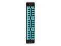 Black Box High-Density Adapter Panel w Ceramic Sleeves, 12xLC Duplex Pairs (Aqua), JPM468C, 32328609, Patch Panels