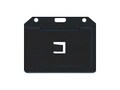 Brady Black Color Rigid Plastic Horizontal 2-Sided Multi-Card Badge Holder, 50-Pack, 1840-3051                     , 42076899, Office Supplies