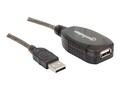 Manhattan Hi-Speed USB Type A M F Active Extension Cable, 33ft, 151573, 18184160, Cables