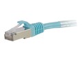 C2G CAT6A STP Snagless Patch Cable, Aqua, 6ft, 00745, 32450541, Cables