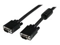 StarTech.com Coax High Resolution VGA M M Monitor Extension Cable, Black, 25ft, MXT101MMHQ25, 220125, Cables