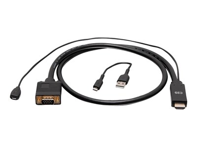 C2G HDMI to VGA M M 1080p Active Video Adapter Cable, 6ft, C2G41472, 41262795, Cables C2G HDMI to VGA M M 1080p Active Video Adapter Cable, 6ft, C2G41472, 41262795, Cables